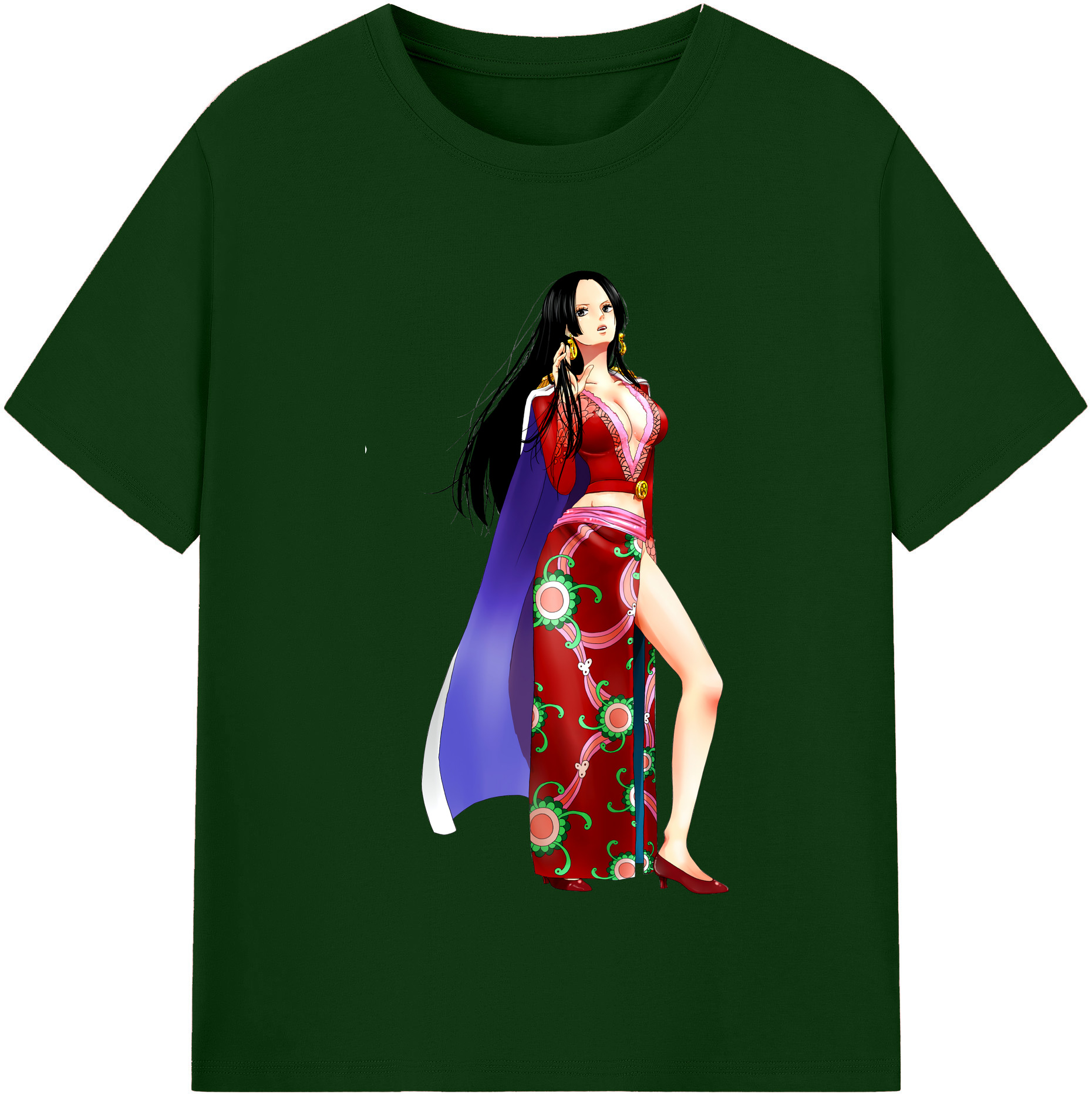 ワンピース ボア・ハンコック ONE PIECE Boa·Hancock 綿100％半袖Tシャツ（フロントプリント）